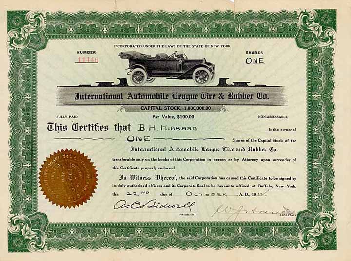 International Automobile League Tire & Rubber Co.