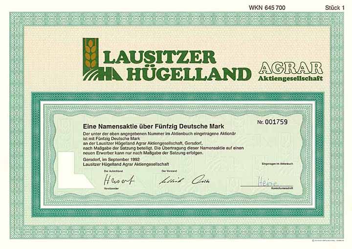 Lausitzer Hügelland Agrar AG