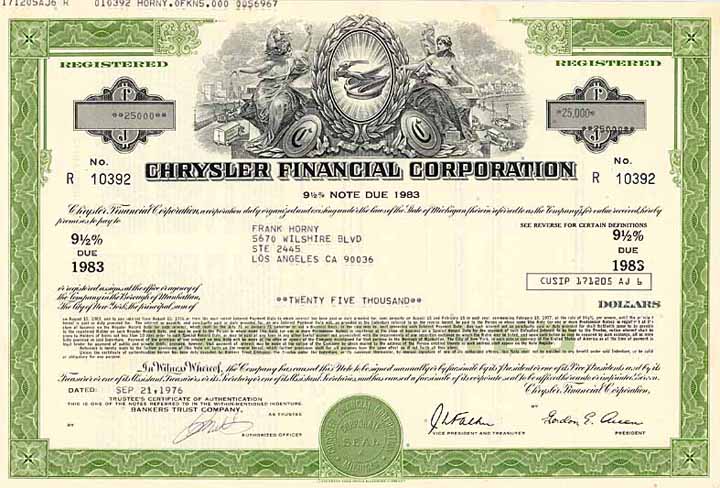 Chrysler Financial Corp.
