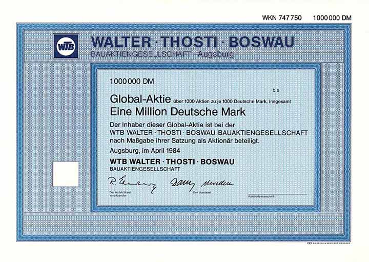 WTB Walter Thosti Boswau Bau-AG