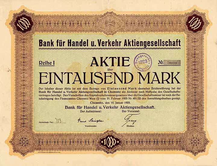 Bank für Handel und Verkehr AG