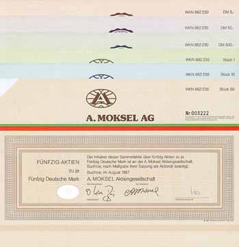 A. Moksel AG (6 Stücke)