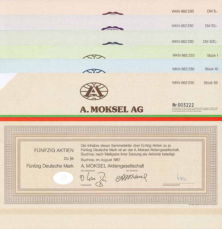 A. Moksel AG (6 Stücke)