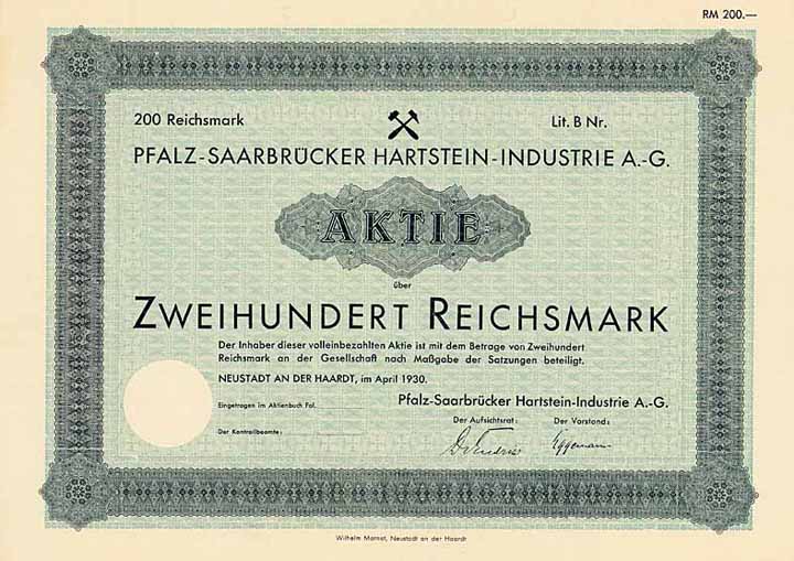 Pfalz-Saarbrücker Hartstein-Industrie AG