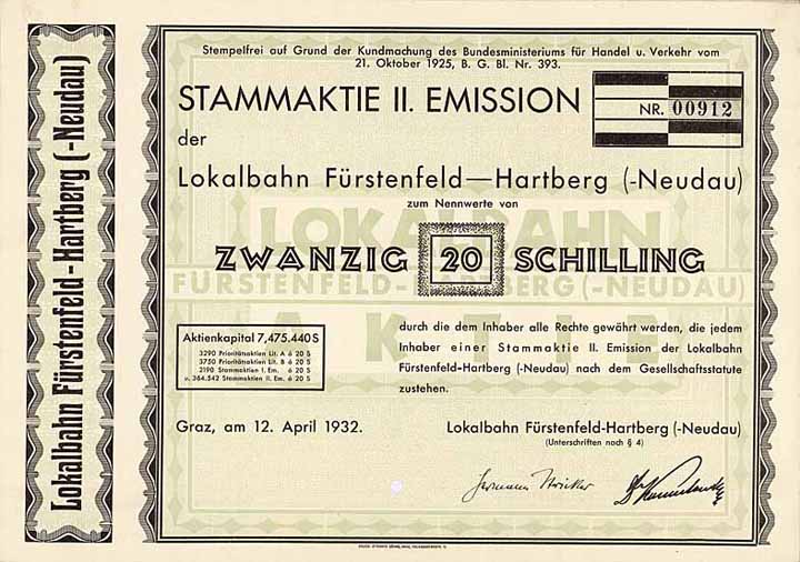Lokalbahn Fürstenfeld-Hartberg (-Neudau)