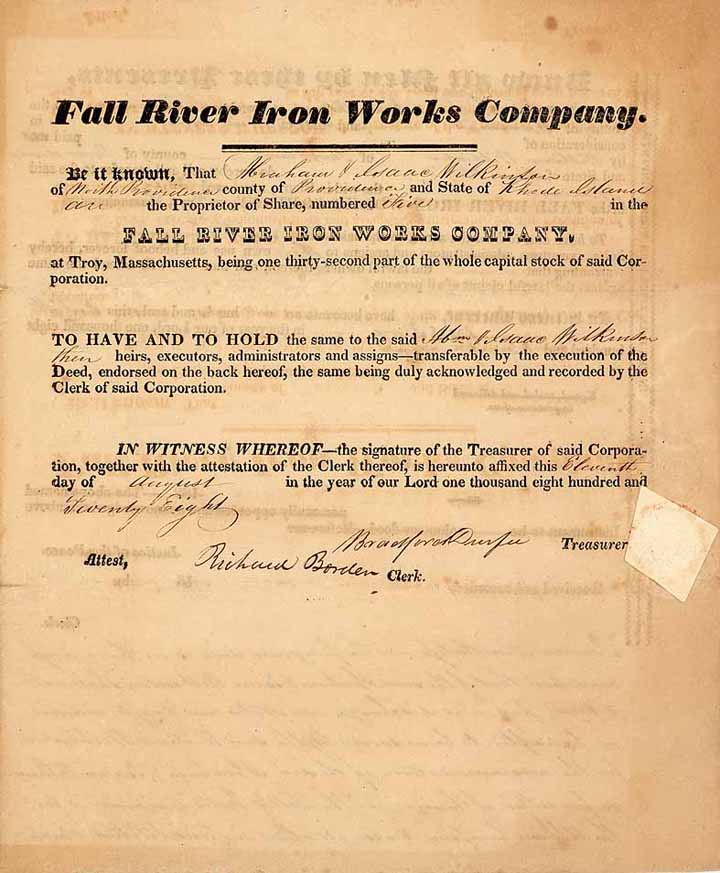 Fall River Iron Works Co.