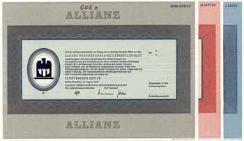 Allianz Versicherungs-AG (3 Stücke)