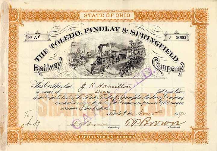 Toledo, Findlay & Springfield Railway