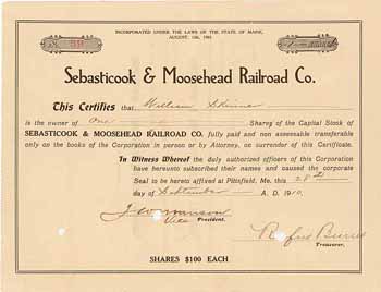 Sebasticook & Moosehead Railroad