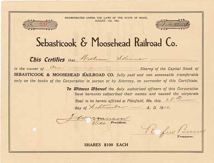 Sebasticook & Moosehead Railroad