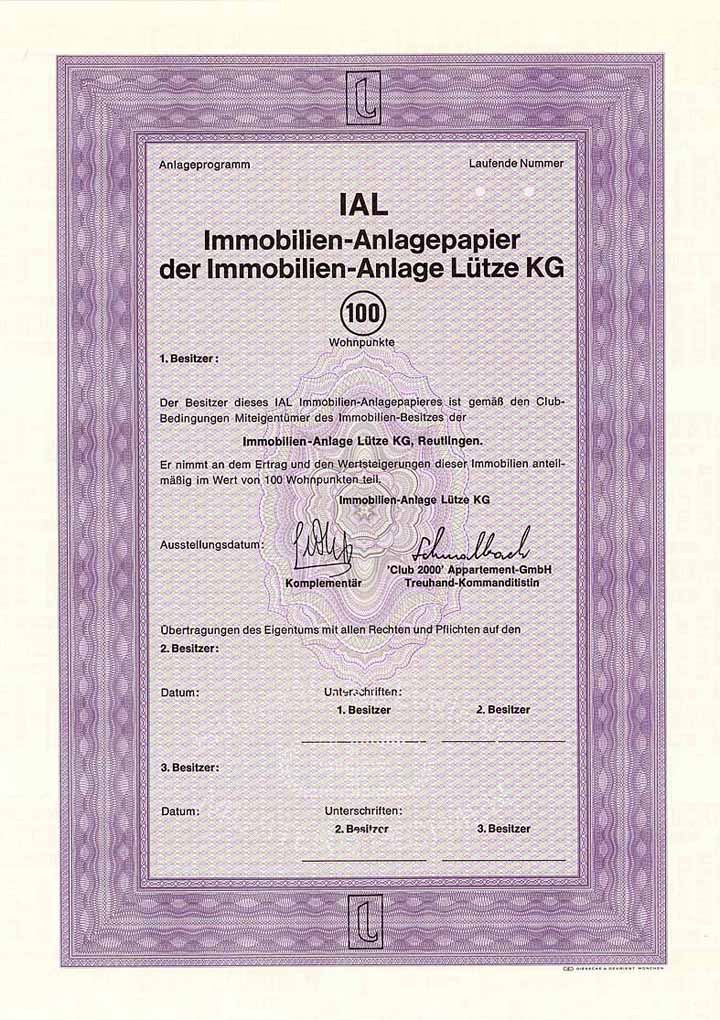 IAL Immobilien-Anlage Lütze KG