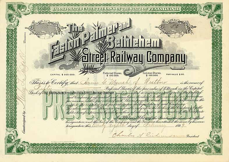 Easton Palmer & Bethlehem Street Railway