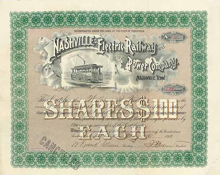 Nashville Electric Railway and Power Co.