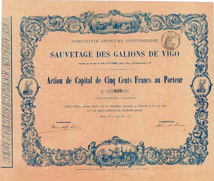 C.A. d‘Entreprise du Sauvetage des Galions de Vigo