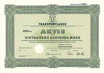 TRANSPORTLADER Nürnberg-Fürther Transport-Gesellschaft und Lader-Corporation AG