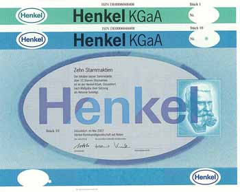 Henkel KGaA (2 Stücke)
