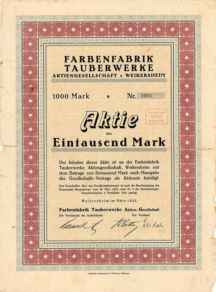 Farbenfabrik Tauberwerke AG
