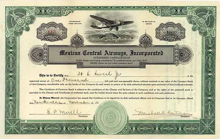 Mexican Central Airways, Inc.
