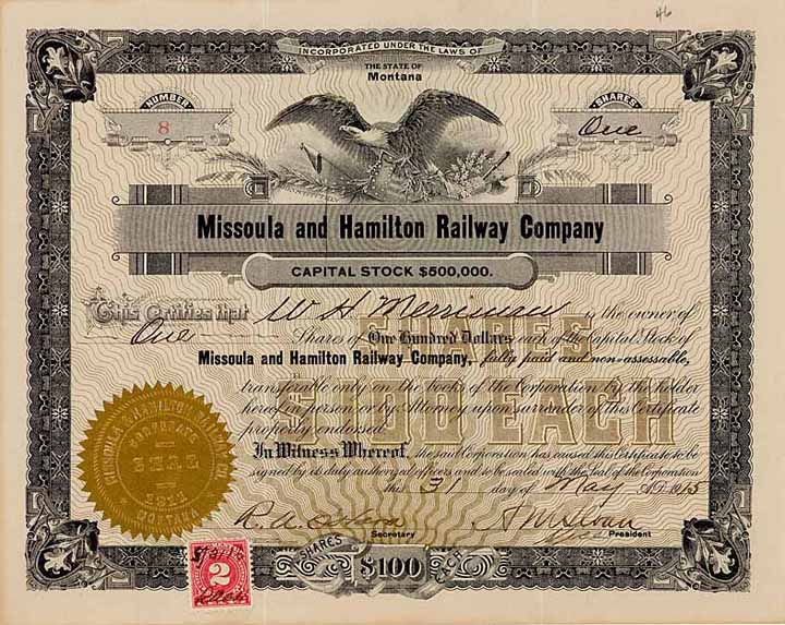 Missoula & Hamilton Railroad