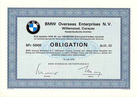 BMW Overseas Enterprises N.V.