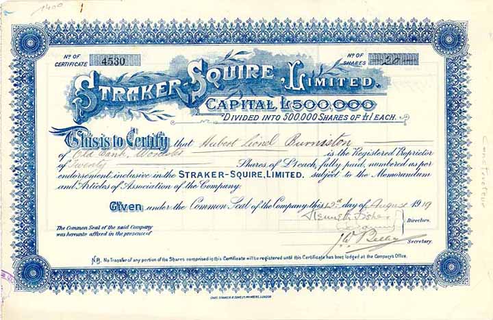 Straker-Squire Ltd.