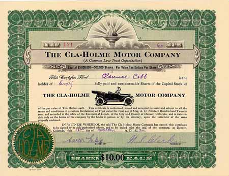 Cla-Holme Motor Co.