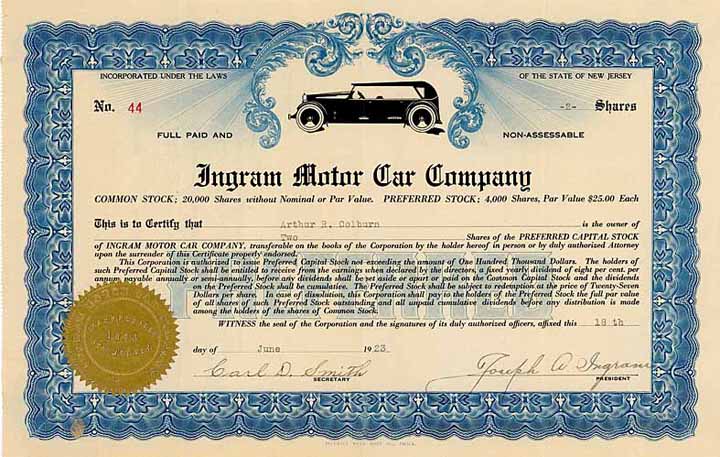 Ingram Motor Car Co.