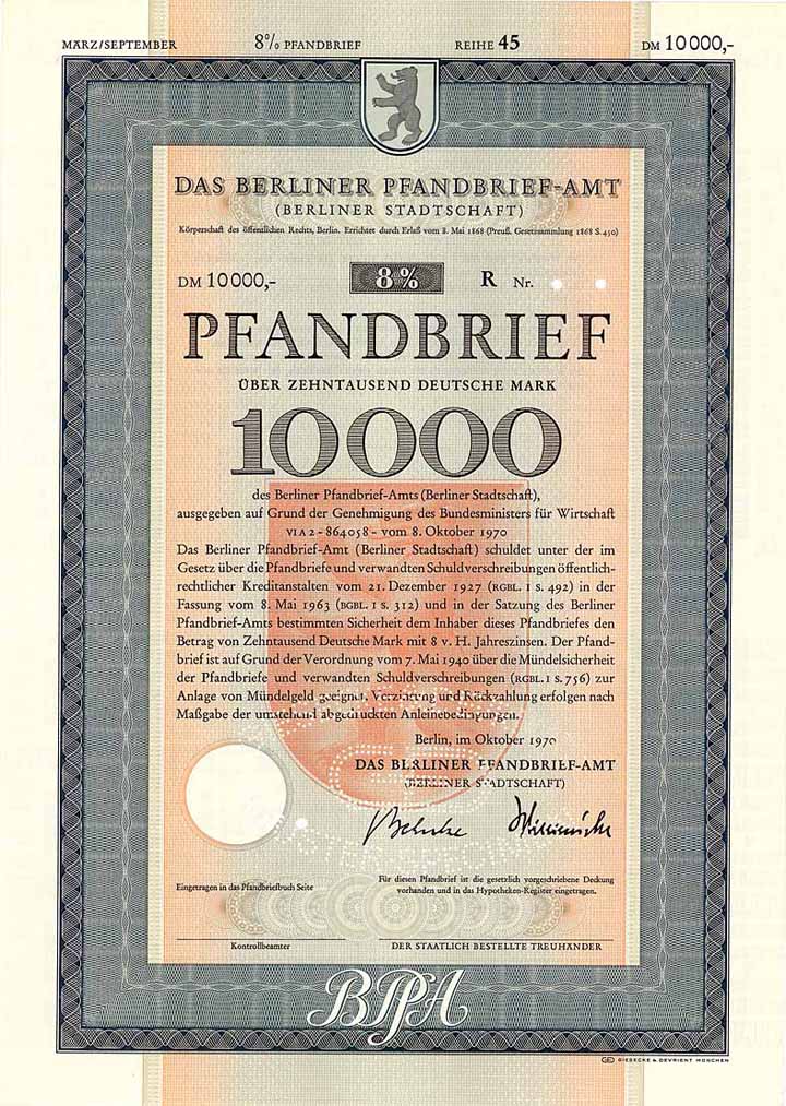 Das Berliner Pfandbrief-Amt