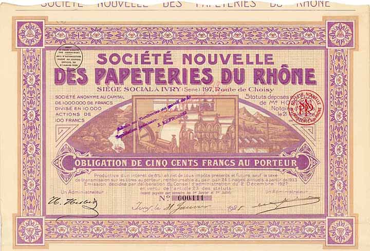 Société Nouvelle des Papeteries du Rhone