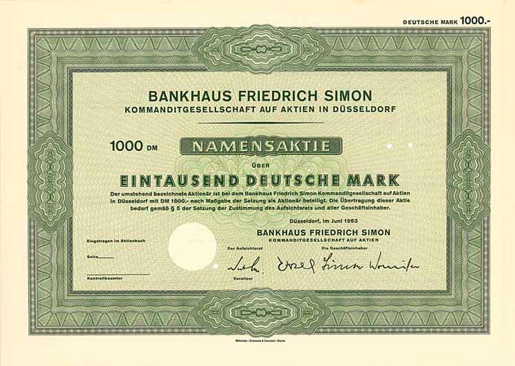 Bankhaus Friedrich Simon KGaA