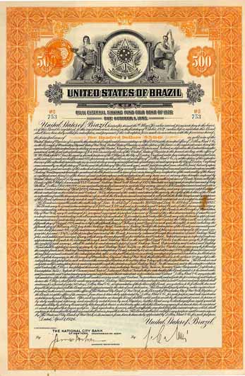 United States of Brazil 6,5 % External Gold Loan of 1926