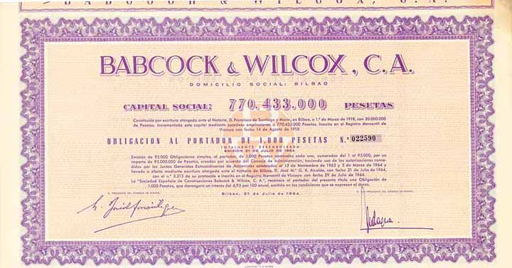 Babcock & Wilcox C.A.