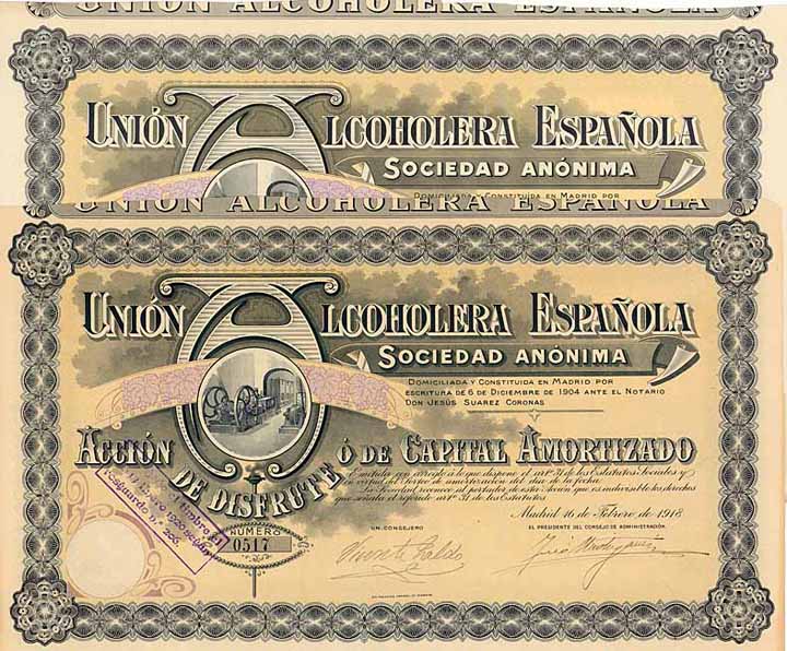Union Alcoholera Espanola (2 Stücke)