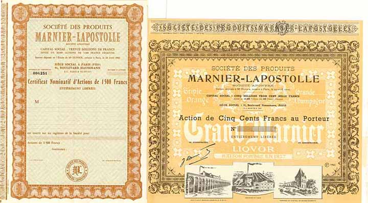 Soc. des Produits Marnier-Lapostolle (2 Stücke)
