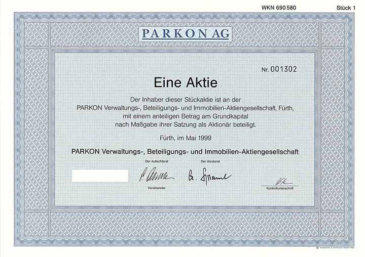 PARKON Verwaltungs-, Beteiligungs- und Immobilien-AG