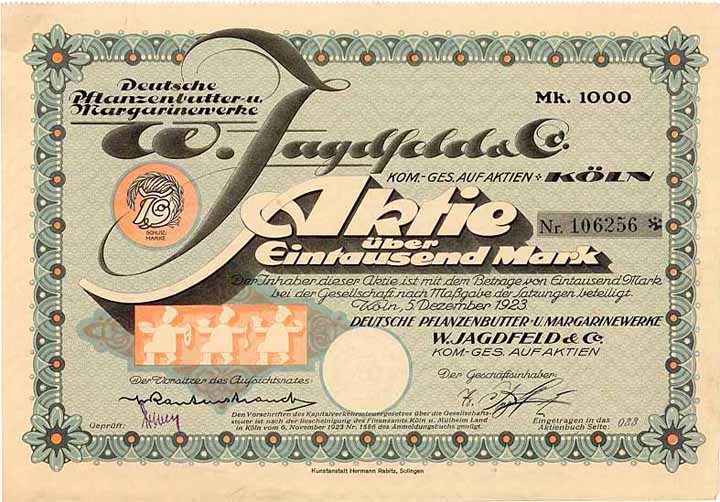 Deutsche Pflanzenbutter- u. Margarinewerke W. Jagdfeld & Co. KGaA