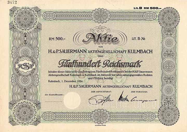 H. & P. Sauermann AG