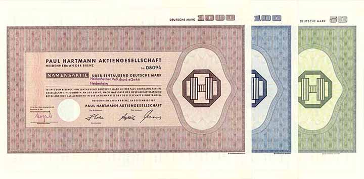 Paul Hartmann AG (17 Stücke)