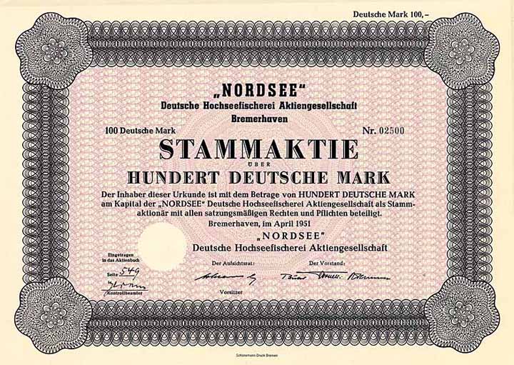 Nordsee Deutsche Hochseefischerei AG