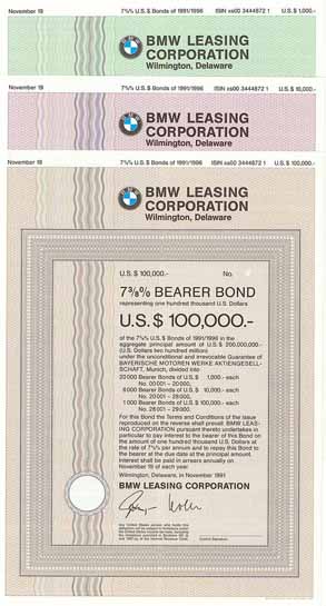 BMW Leasing Corp. (3 Stücke)