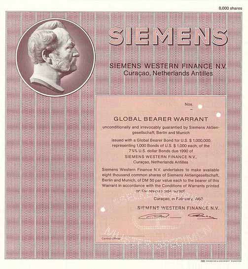 Siemens Western Finance N.V.