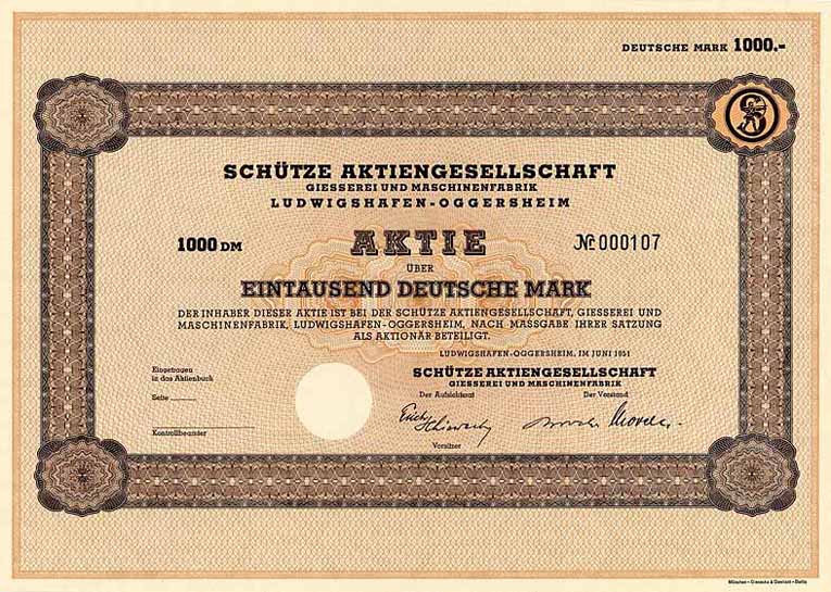 Schütze AG Giesserei und Maschinenfabrik