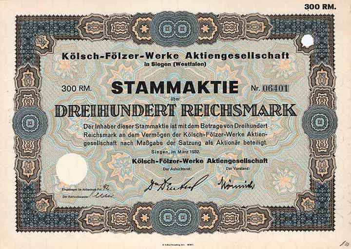 Kölsch-Fölzer-Werke AG