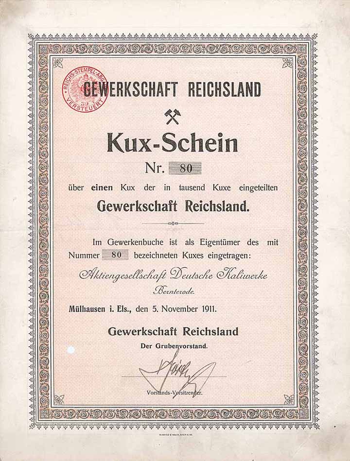 Gewerkschaft Reichsland