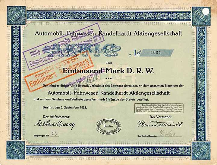 Automobil-Fuhrwesen Kandelhardt AG