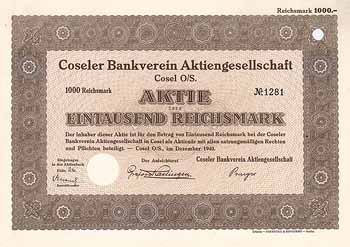 Coseler Bankverein AG
