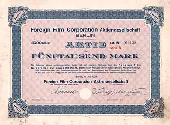 Foreign Film Corporation AG