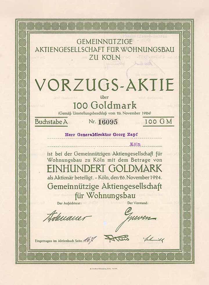 Gemeinnützige AG für Wohnungsbau