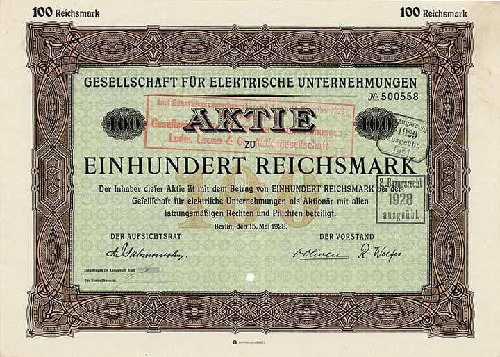 Gesellschaft für elektrische Unternehmungen