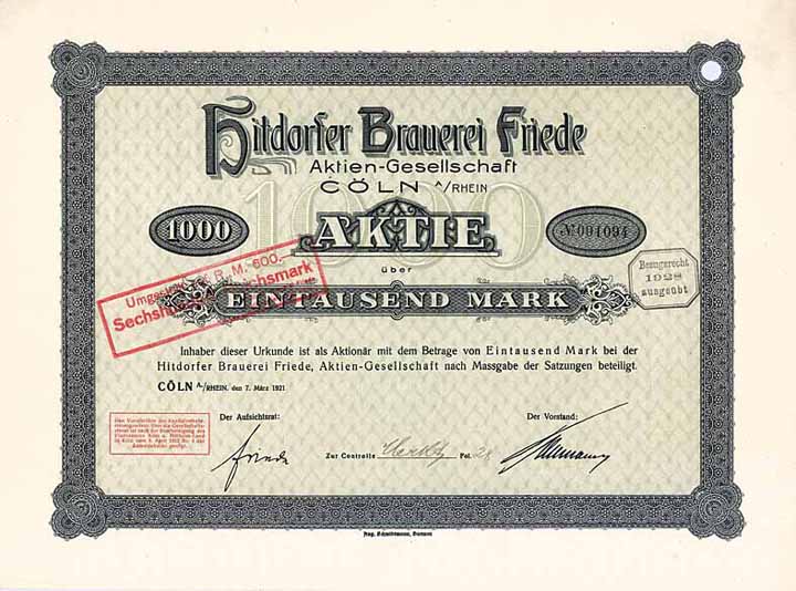 Hitdorfer Brauerei Friede AG